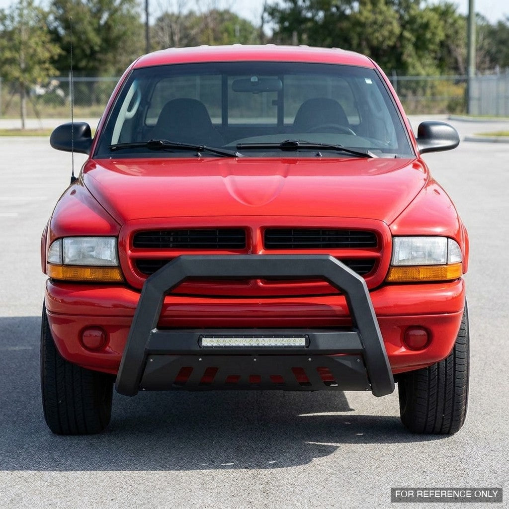 1997-2004 Dodge Dakota & 1998-2003 Durango Advanced Series Bull Guard w/ Built-In LED Light Bar — Matte Black