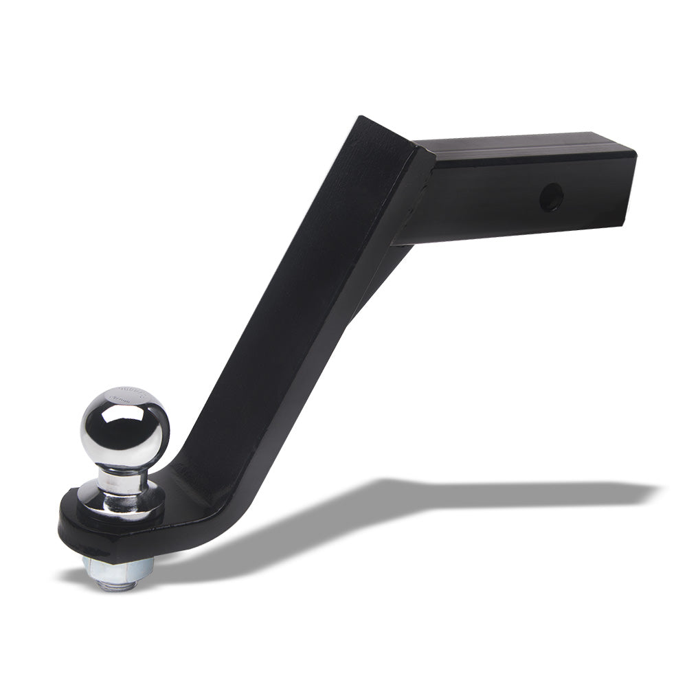 8 in. Drop Trailer Hitch Ball Mount for 2 in. Receiver, 5,000 lb - Chrome
