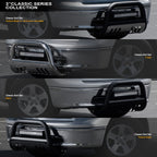 1988-1999 Chevrolet & GMC C/K Bull Bar w/ LED Light Bar - Matte Black