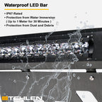 2014-2019 Toyota Highlander Bull Guard w/ LED Light Bar - Matte Black