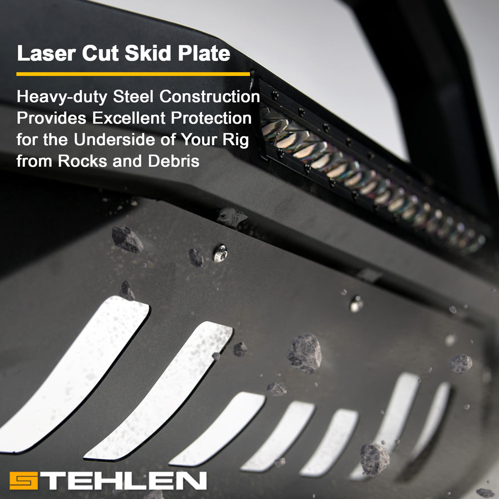 2006-2008 Dodge Ram 1500 Advanced Bull Guard w/ LED Light Bar - Matte Black