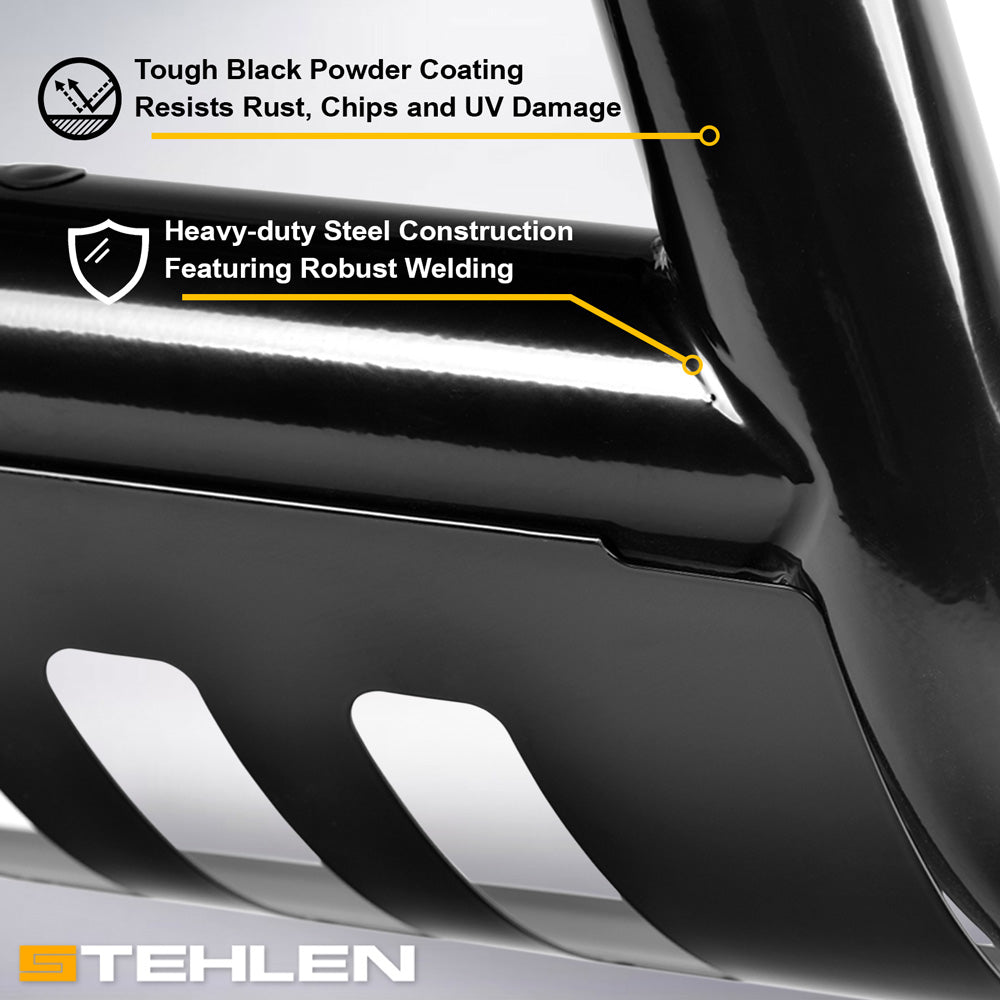 2004-2012 Chevrolet Colorado GMC Canyon Bull Bar + LED Light Bar Combo - Black