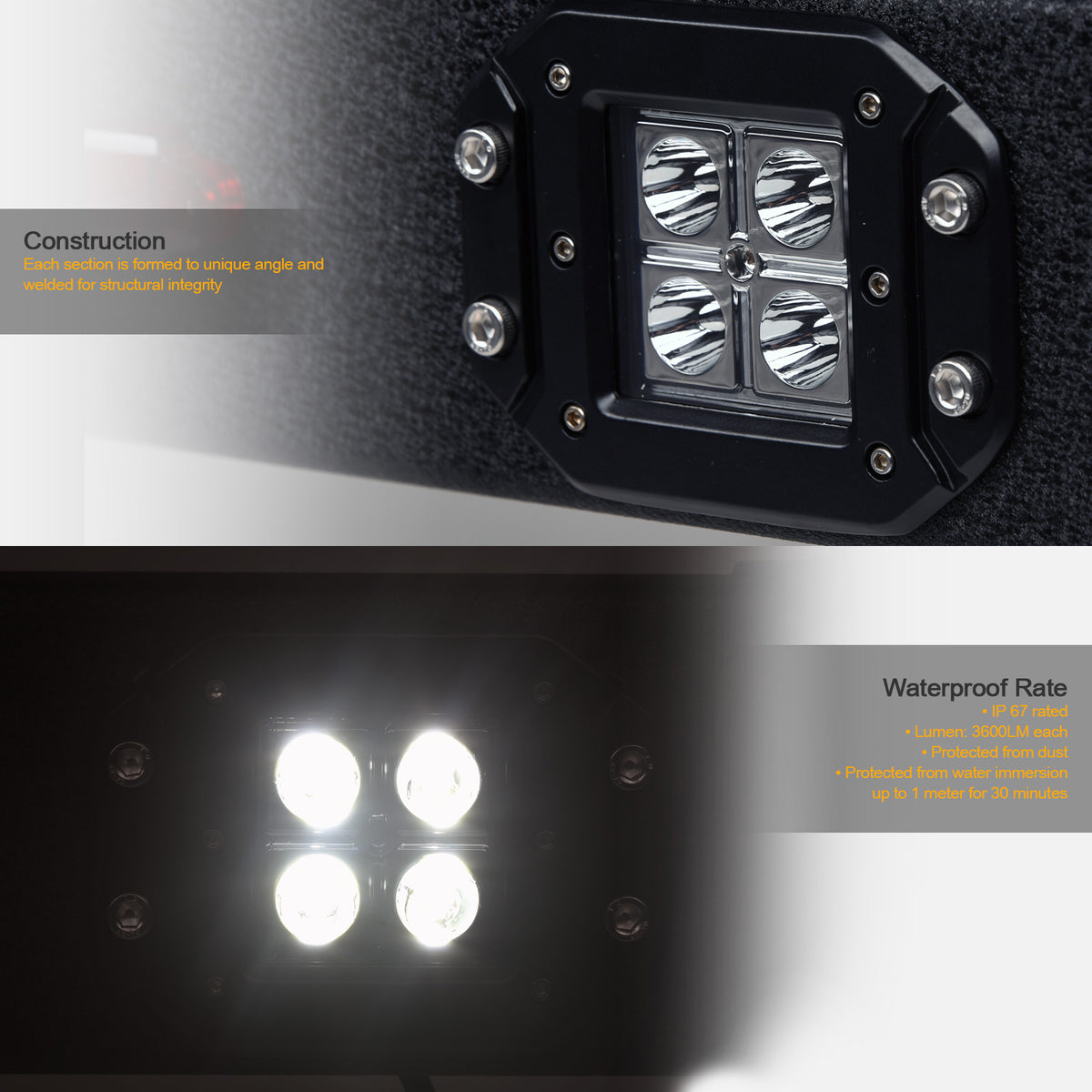 Stehlen Razor 3000 Universal Chase Rack w/LED Lights - Texture Black