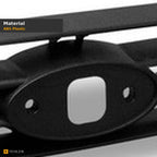 2000-2004 Ford Focus Front Grille — Matte Black — detail