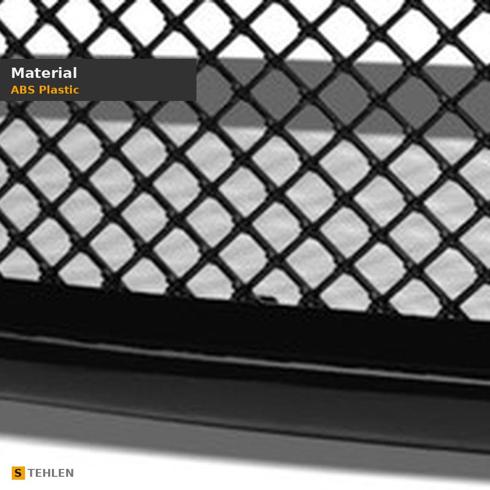 2002-2005 Dodge Ram 1500 & 2003-2005 Ram 2500/3500 Mesh Style ABS Front Grille — Black — detail
