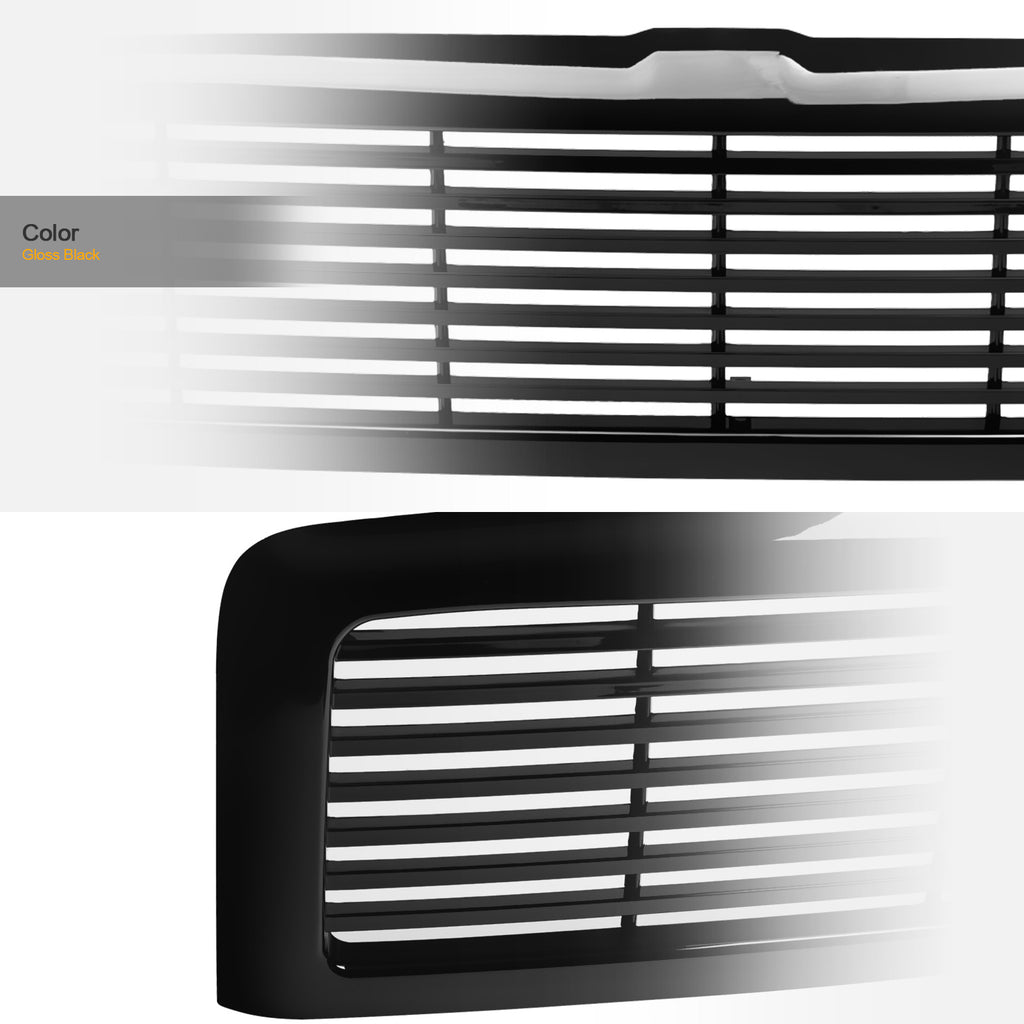 1994-2001 Dodge Ram 1500 & 1994-2002 Dodge Ram 2500/3500 Horizontal Grille - Black