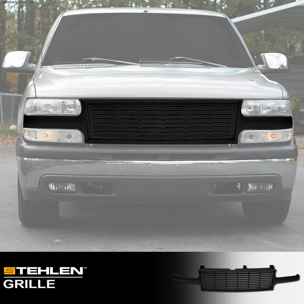 1999-2002 Chevrolet Silverado & 2000-2006 Tahoe/Suburban Front Grille - Matte Black