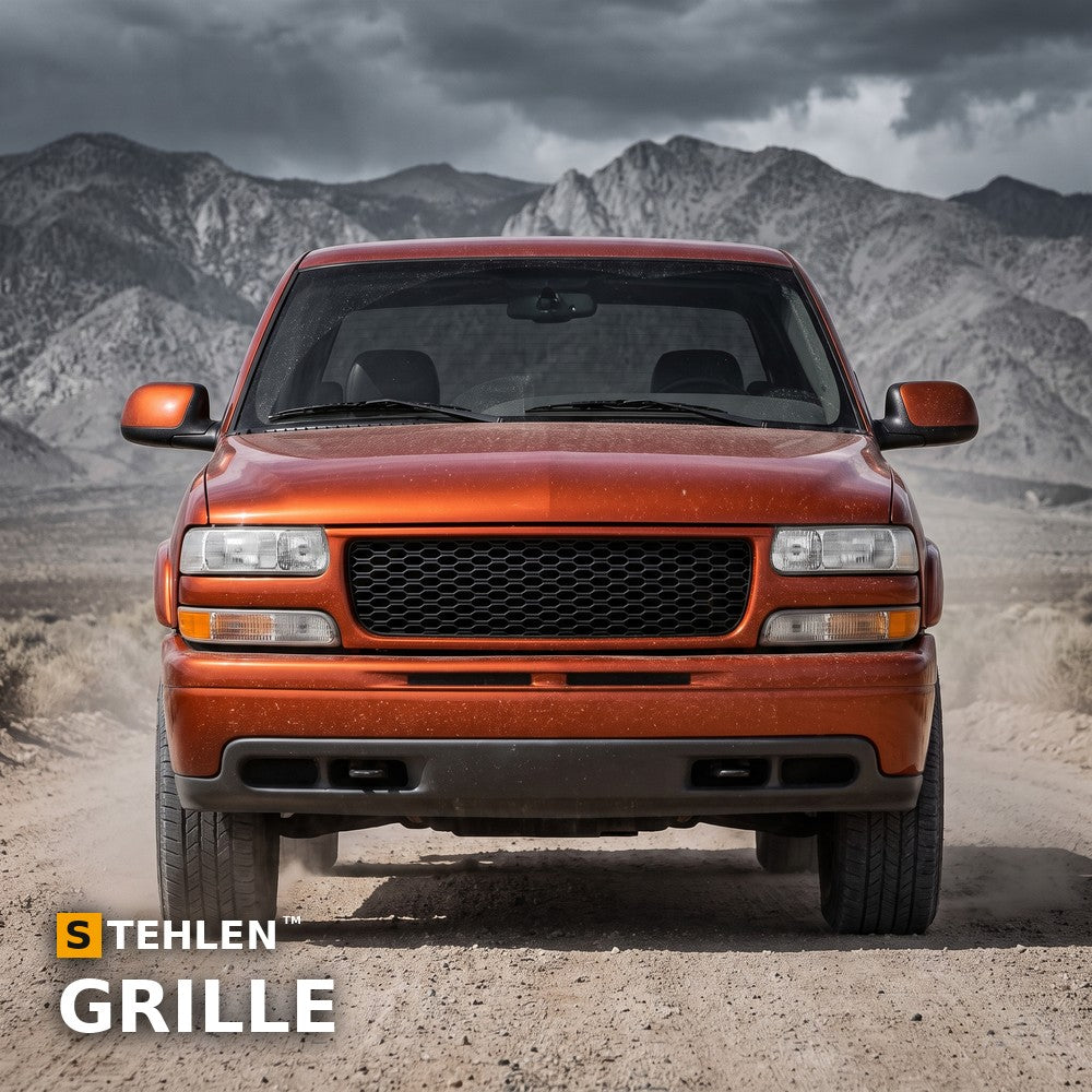 1999-2002 Chevrolet Silverado & 2000-2006 Tahoe/Suburban Honeycomb Mesh Front Grille — Black — installed