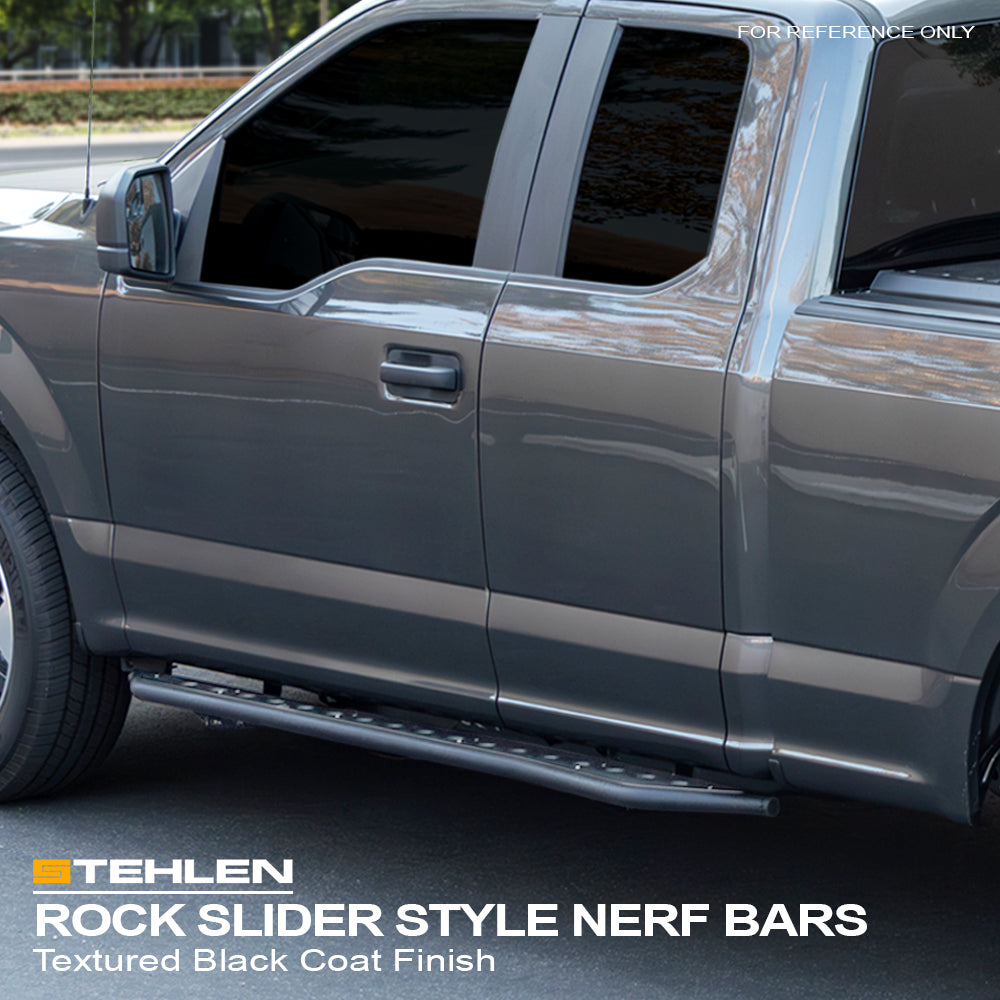 2019-2026 Ram 1500 Crew Cab Rock Slider Side Steps - Texture Black