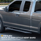 2019-2026 Ram 1500 Crew Cab Rock Slider Side Steps - Texture Black
