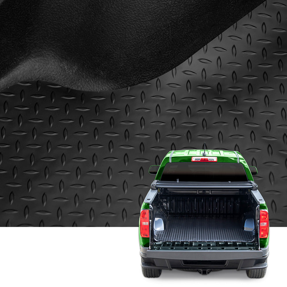 2022-2026 Nissan Frontier 5 ft Bed Rubber Truck Bed Mat - Diamond Plate