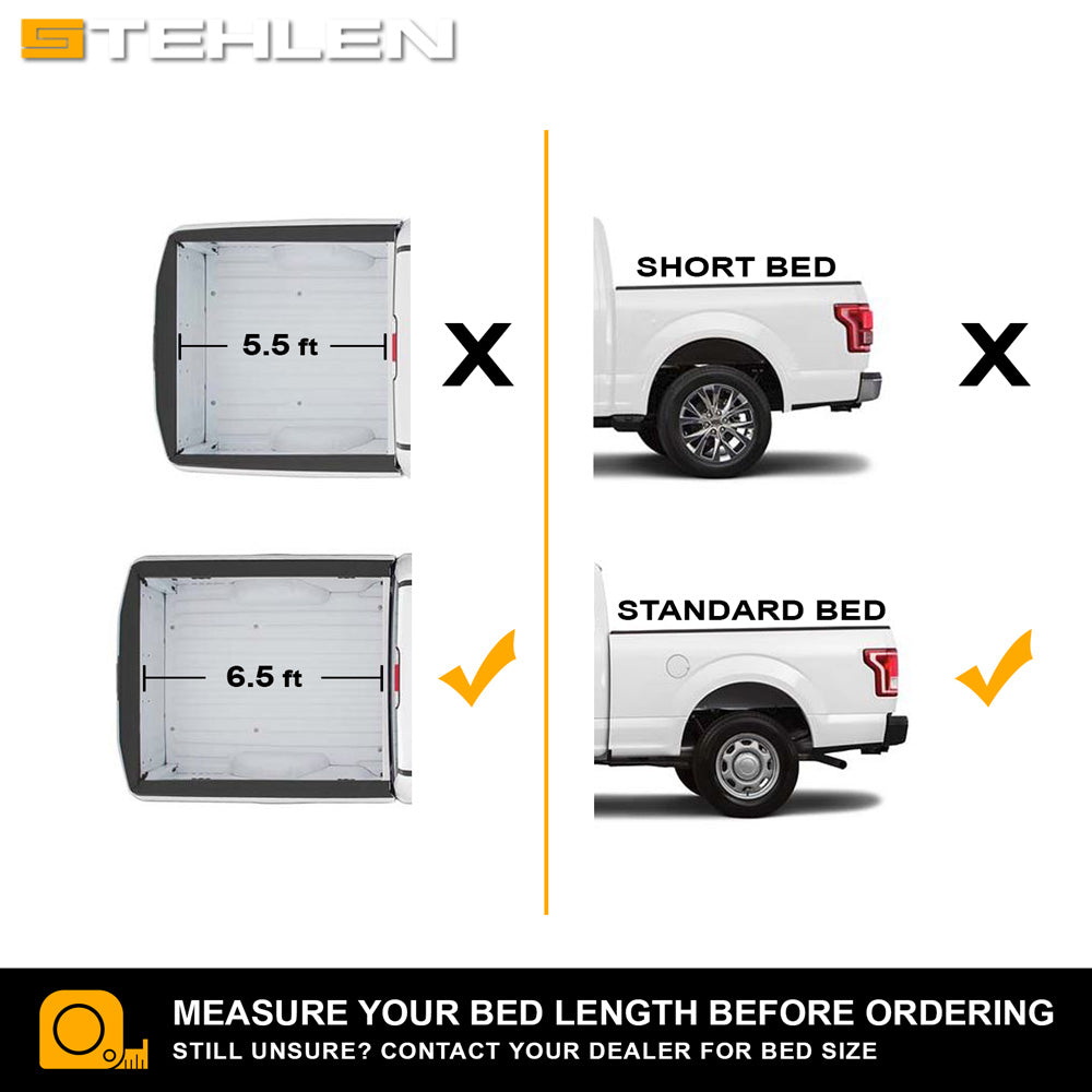 2004-2015 Nissan Titan 6.5 ft Bed Tonneau Cover - Hard Tri-Fold