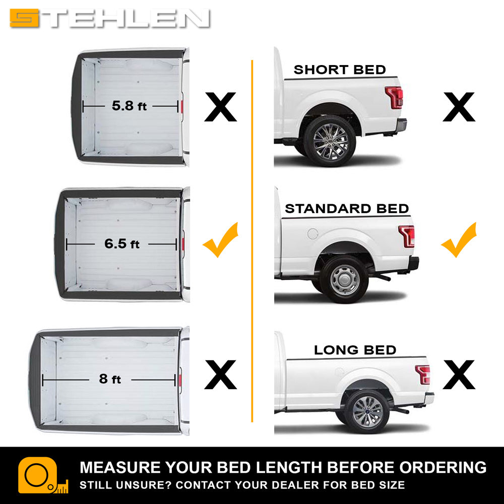 2007-2014 Chevy/GMC Silverado/Sierra 6.5 ft Bed Roll-Up Tonneau Cover
