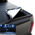 Ft Bed Hidden Snap Soft Roll-Up Tonneau Cover — cutout