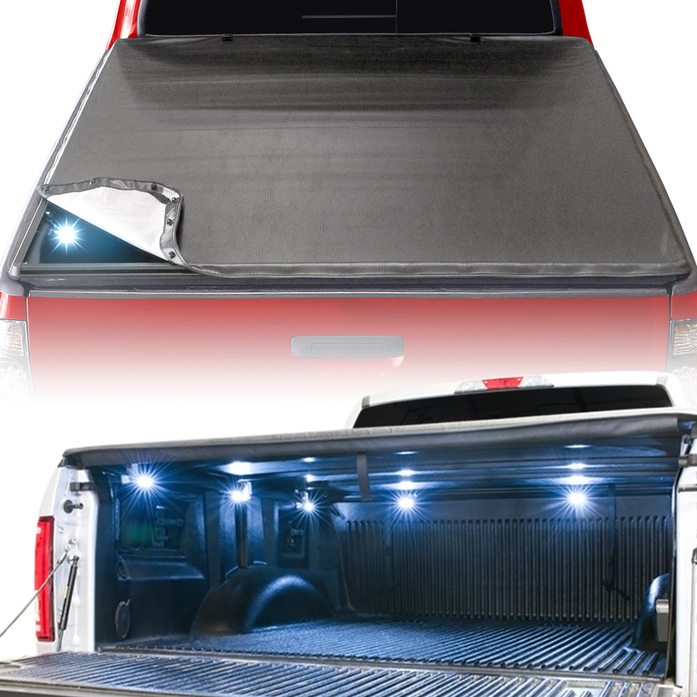 1997-2004 Ford F-150 6.5 ft Bed Tonneau Cover & LED Light Kit