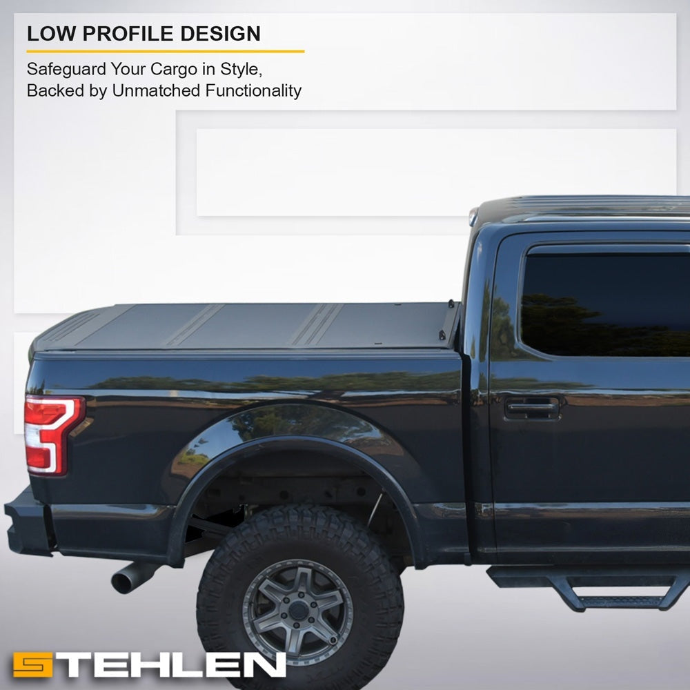 2022-2026 Ford F-150 Lightning 5.5 ft Bed Tonneau Cover - Hard Tri-Fold