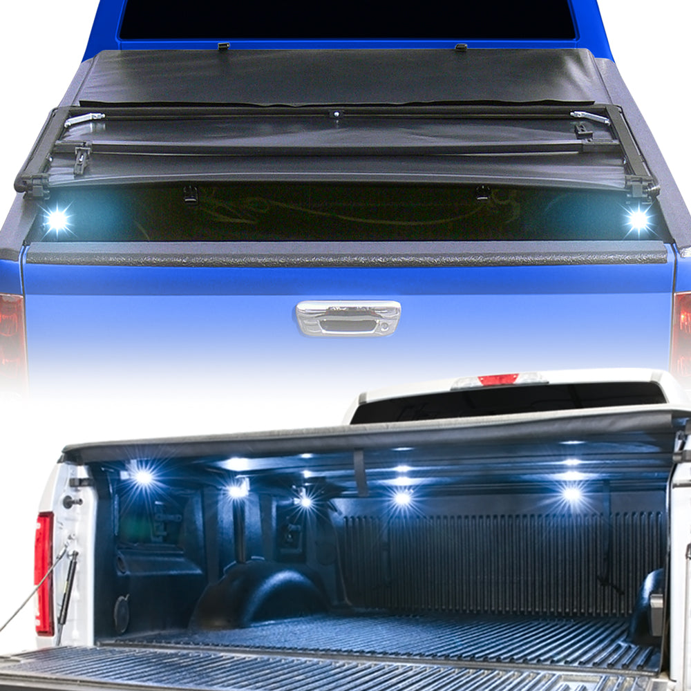 2022-2024 Ford Maverick 4.5 ft Bed Soft Tri-Fold Tonneau Cover Combo