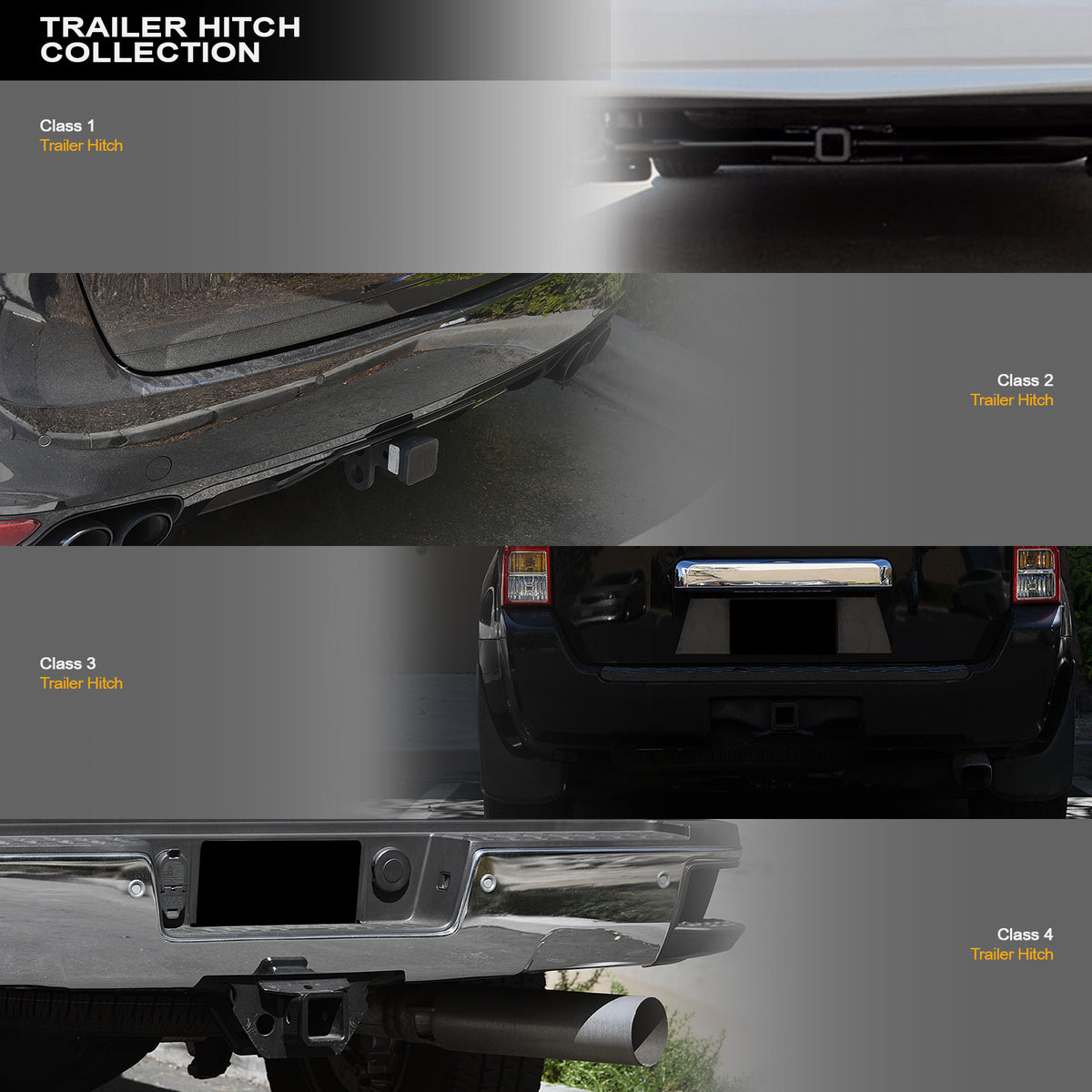 1995-2005 Chevrolet Cavalier & Pontiac Sunfire Trailer Hitch - Class 1