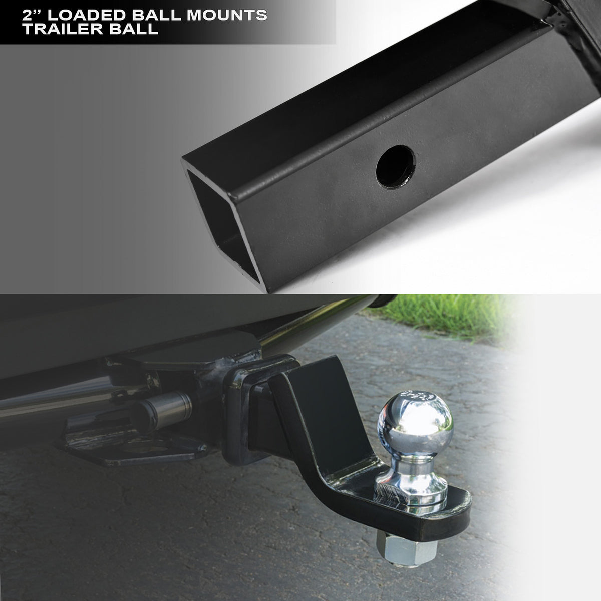 CURT 2 in. Loaded Ball Mount with 1-7/8 in. Trailer Ball - CURT 45034