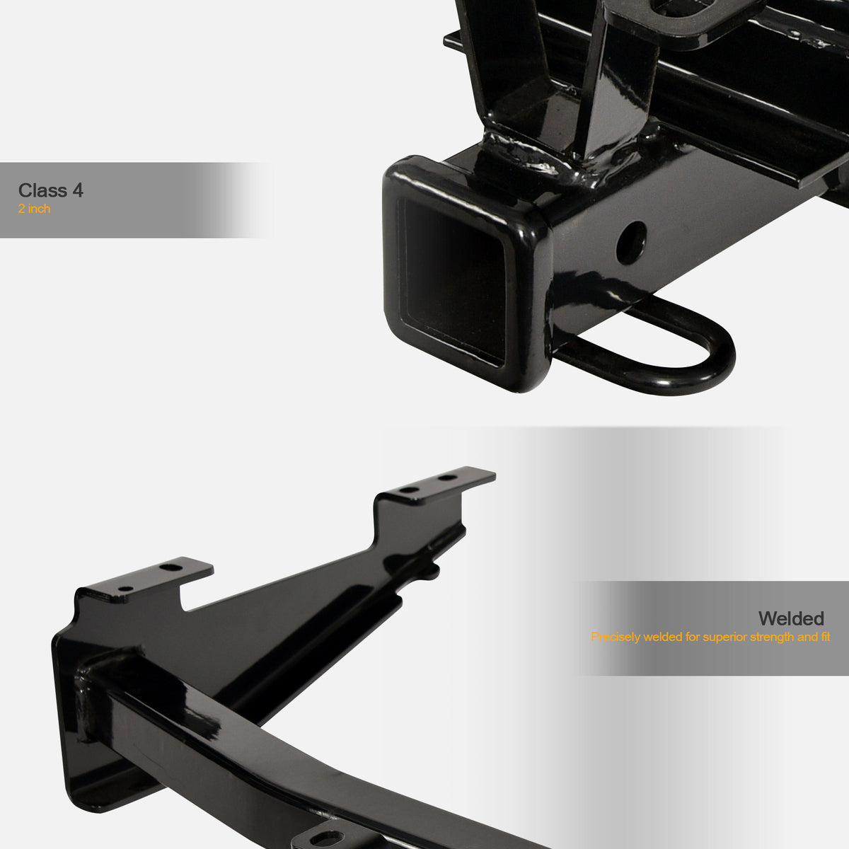 2001-2010 Chevrolet Silverado & GMC Sierra 2500 HD/3500 HD Class 4 Trailer Hitch Black